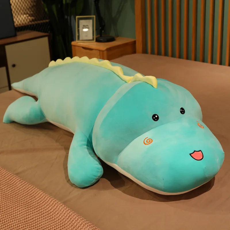 Soft 80cm Big Long Cute Dinosaur Plush Plaything – Dog Toys & Play