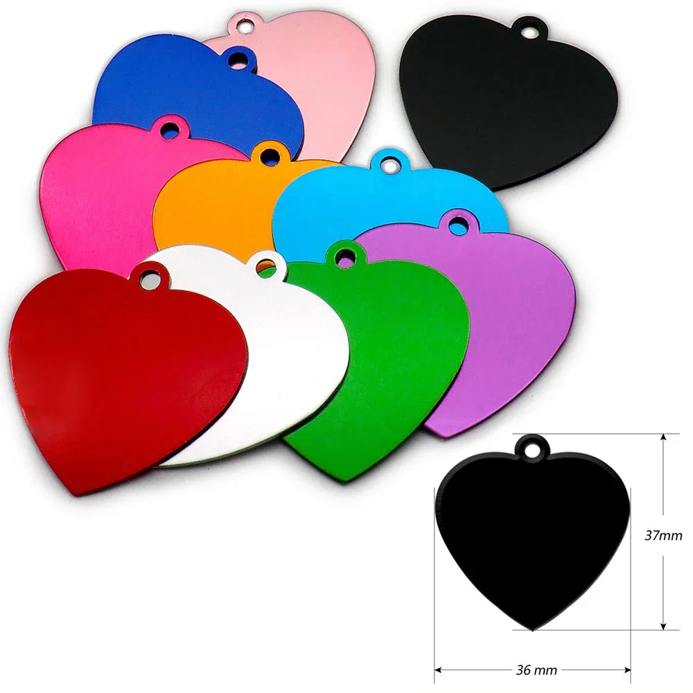 Personalized Random Mix Aluminum Blank ID Tag – 26 Colors