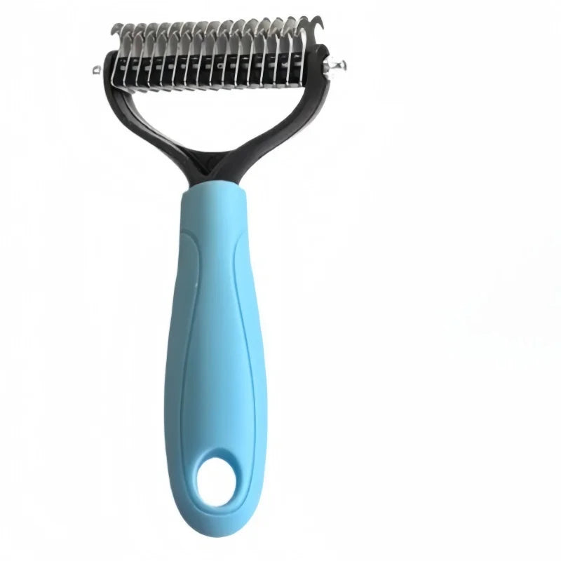 Double Sided Stainless Steel Pet Deshedding Brush