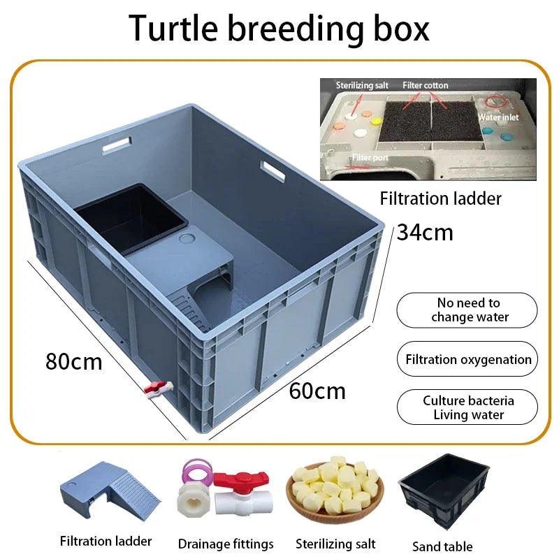 Household Terrariums Large Turtle Breeding Box for Reptiles