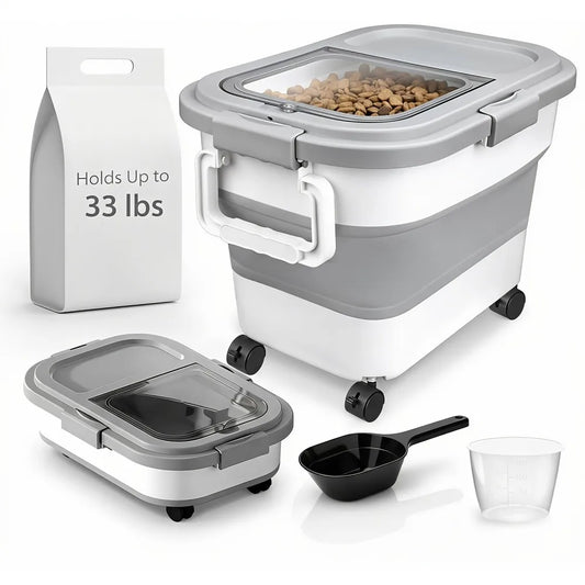 3Lbs Collapsible Pet Food Storage Container - MyPetDollar.com