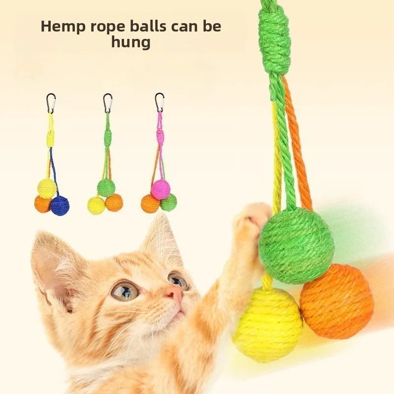 Cats Sounding Ball Interactive Handmade - MyPetDollar.com