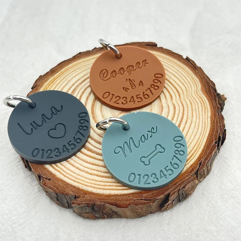 New Customized Silicone Pet Anti-lost ID Tag - MyPetDollar.com