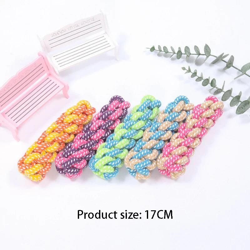 Interactive Cotton Rope Mini Dog Toys Ball – Dog Supplies