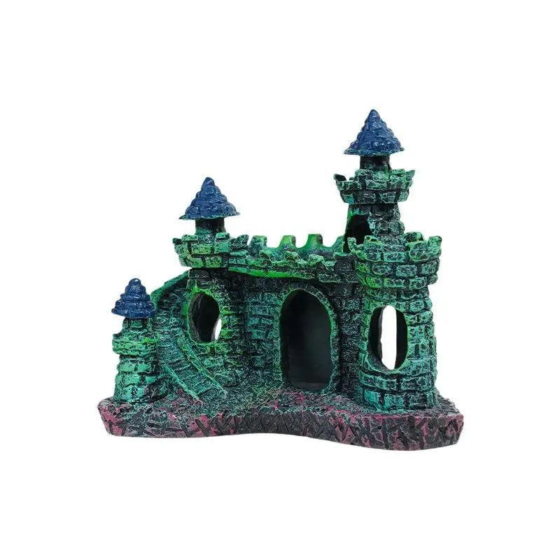 Artistic Castle Shaped Resin Rockery, One - MyPetDollar.com