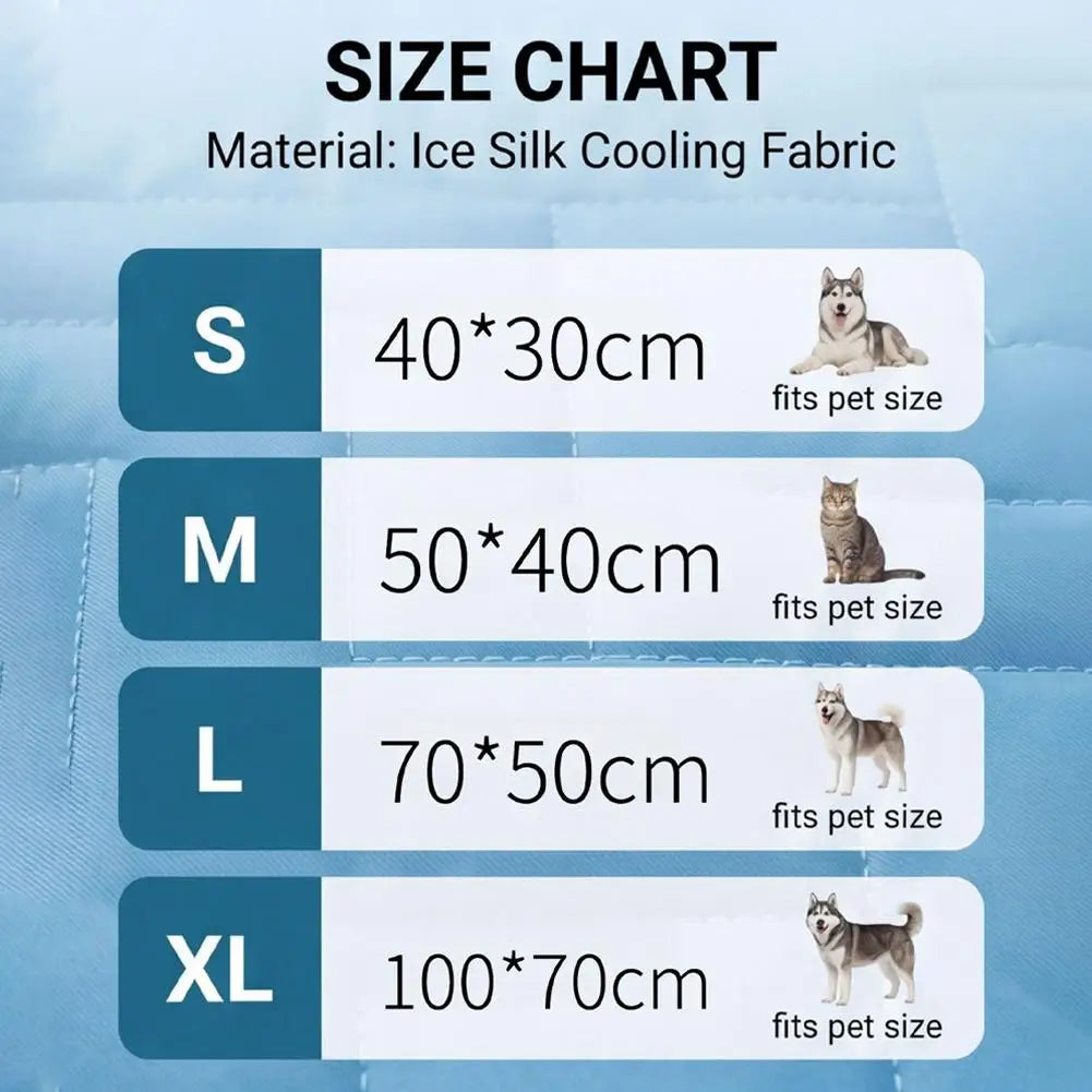 Dog Coolpad Ice Silk Pet Cooling Mat, - MyPetDollar.com