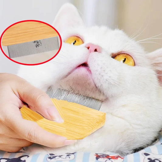Cat Comb Cat Hair Remover Wooden Dense Combs - MyPetDollar.com