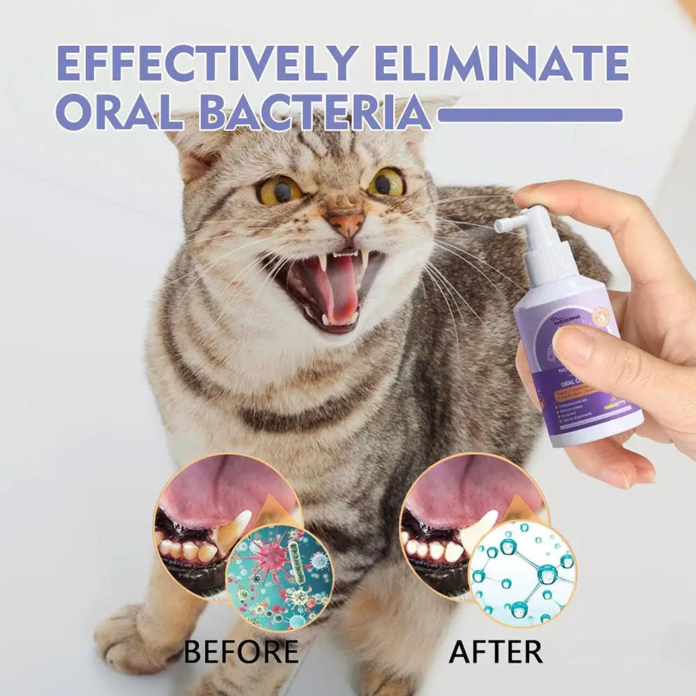 1-5PCS Portable Pet Teeth Cleaning Spray For - MyPetDollar.com