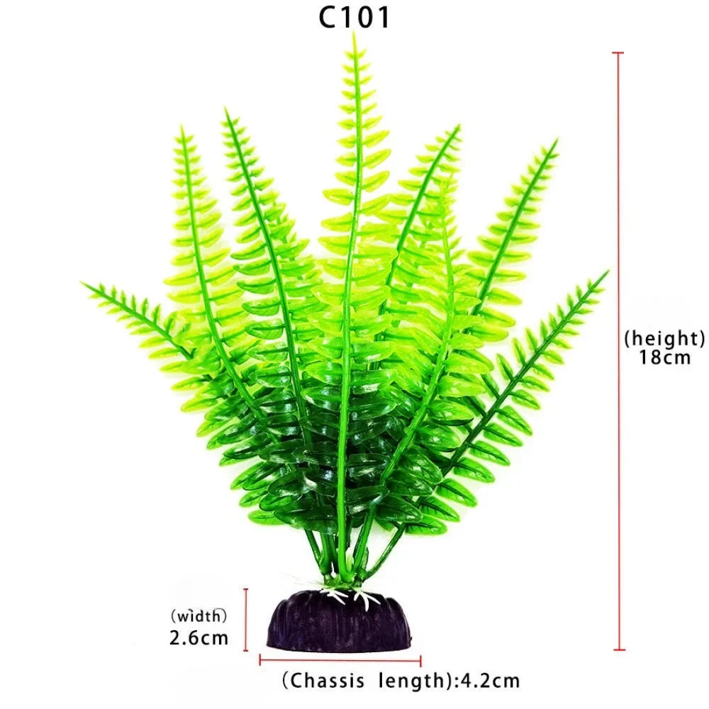 Artificial Plastic Aquarium Plants – 6 Colors
