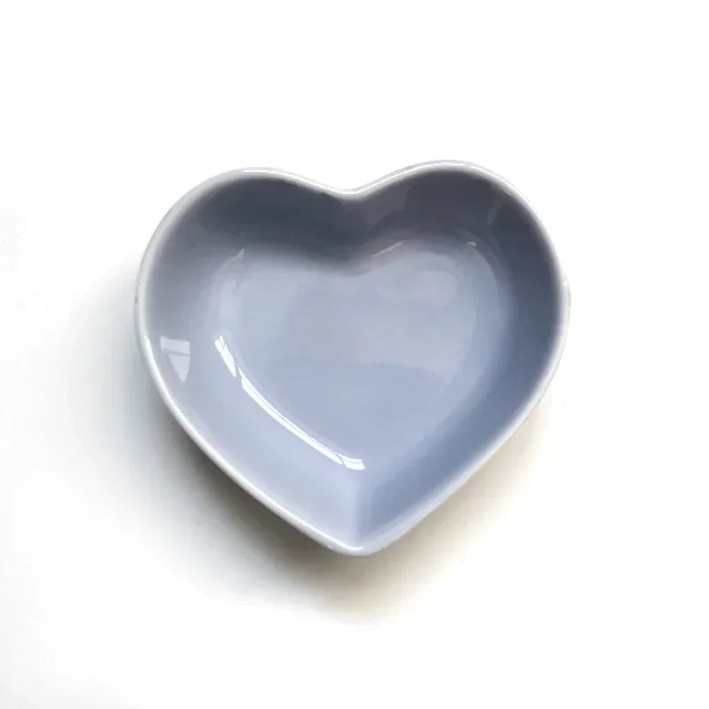 1PC Feeding Bowl, Colorful Heart Shape - MyPetDollar.com