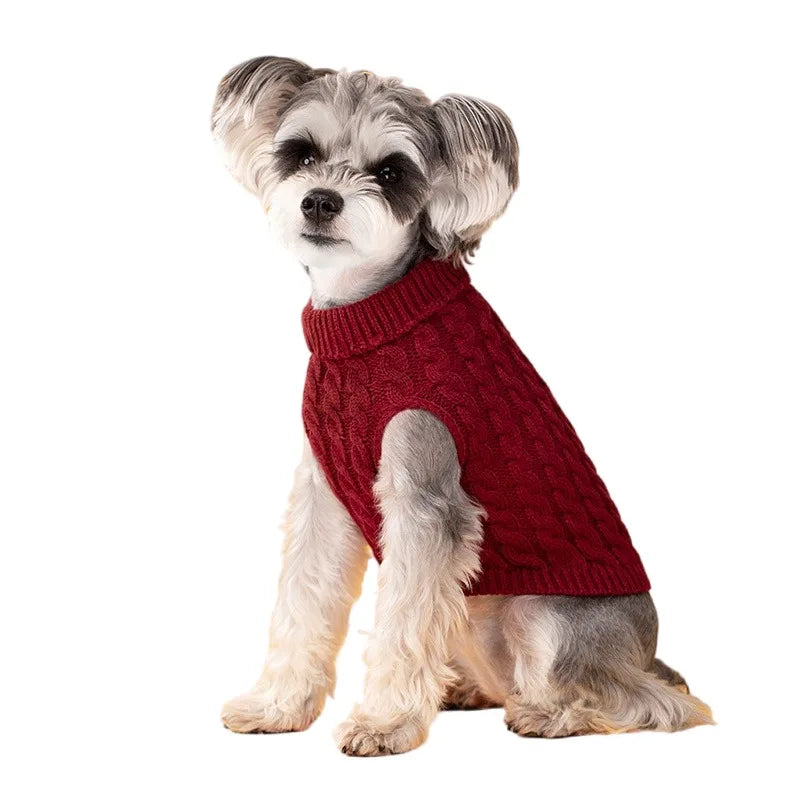 Warm Dog Sweaters for Small Dogs Turtleneck - MyPetDollar.com
