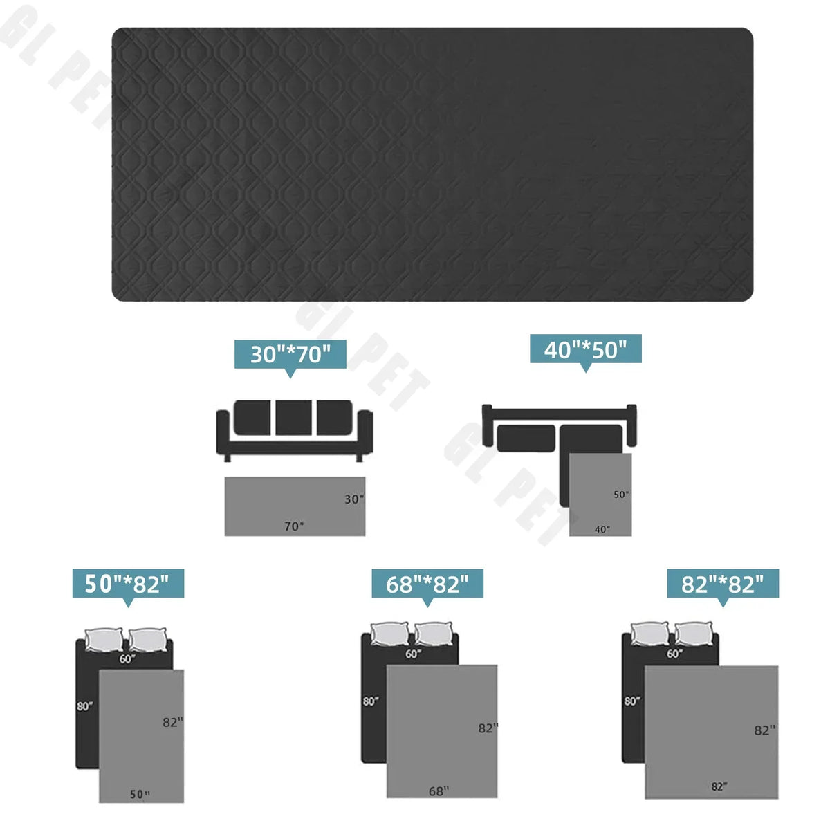 Non-Slip Dog Bed Cover and Pet Blanket Sofa - MyPetDollar.com