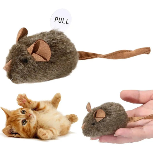 Smart Induction Squeaky Mouse Plush Toy - - MyPetDollar.com