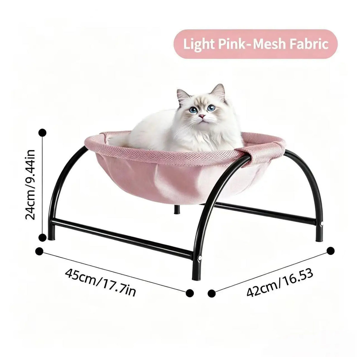 Cooling Elevated Cat Hammock Bed Breathable Mesh Pet Nest – Cat Beds & Mats
