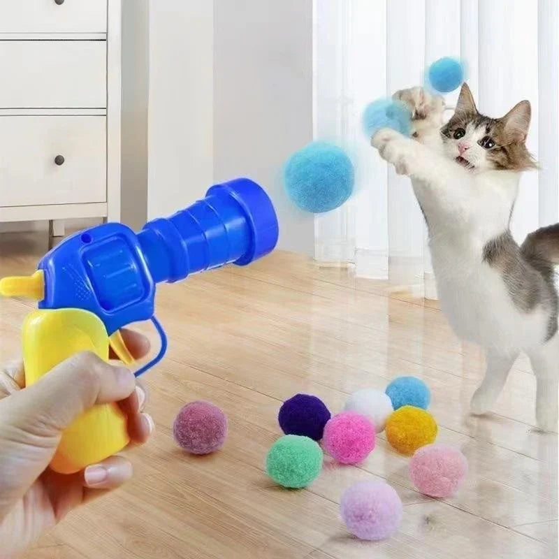 Cat Plush Ball Shooting Gun Relieving - MyPetDollar.com