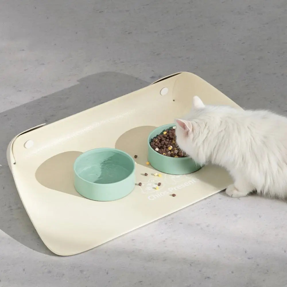 PU Leather Pet Anti Spill Placemat - MyPetDollar.com