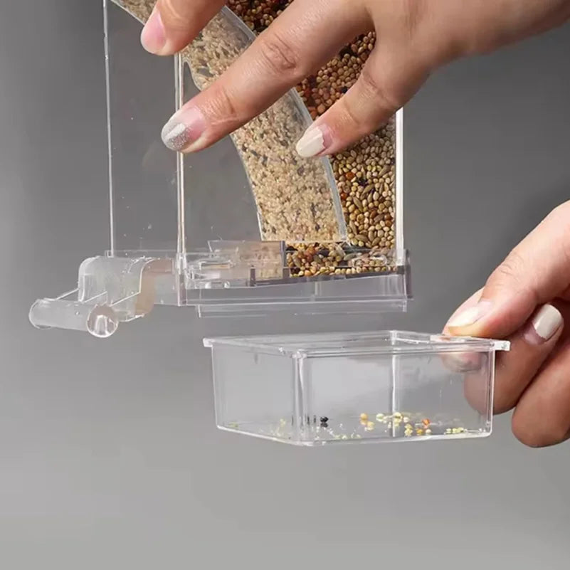 1PC Parrot Feeder Anti-Spill Transparent - MyPetDollar.com