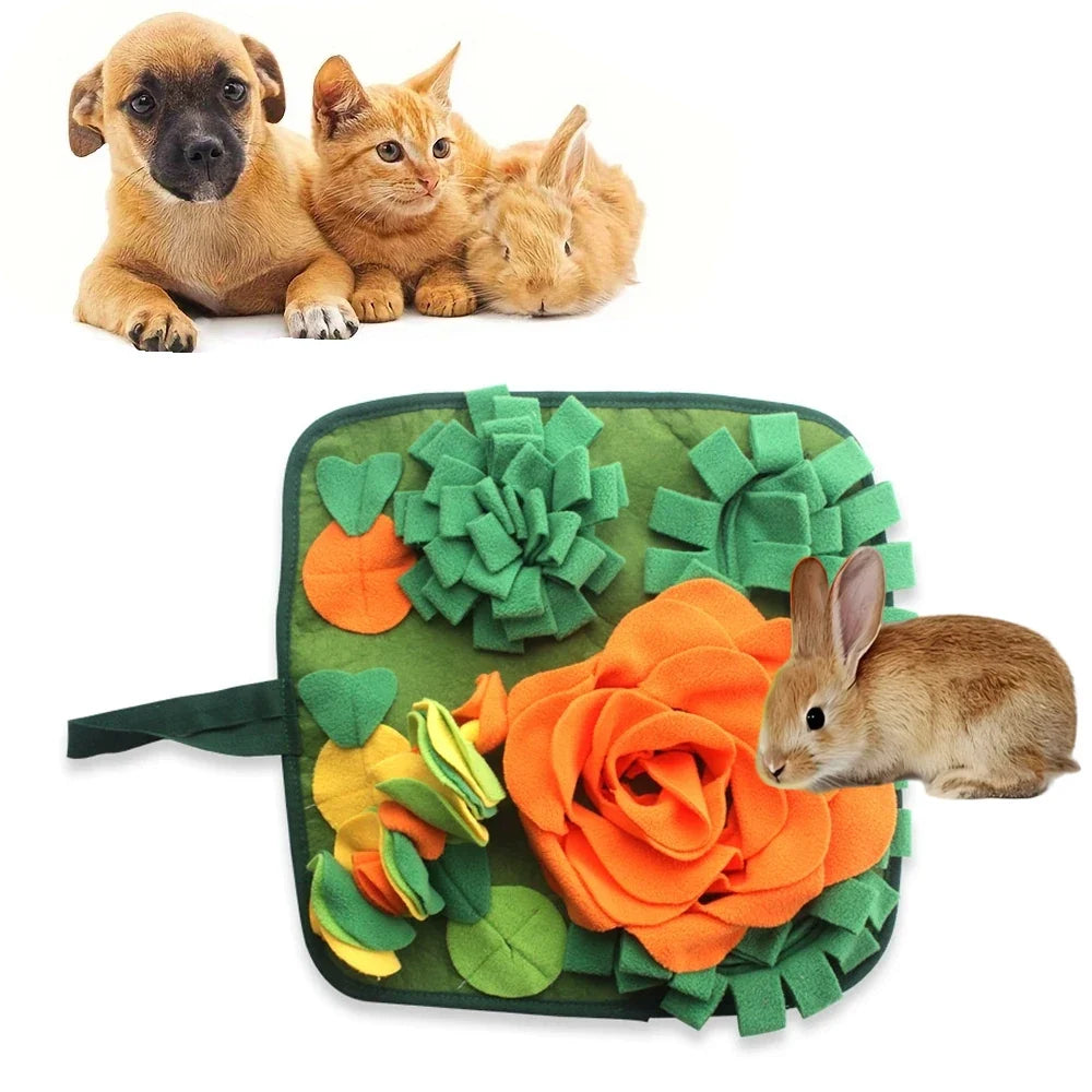 Rabbit Pet Snuffle Pad for Small Animals Dogs Puzzle Toy (2 colors) – view 3