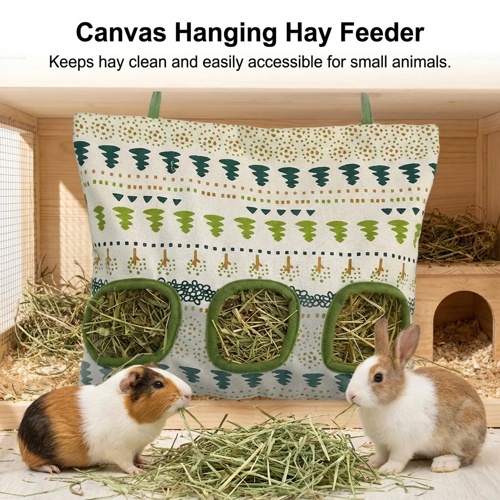 Hay Bag Hanging Pouch Feeder Holder Feeding - MyPetDollar.com