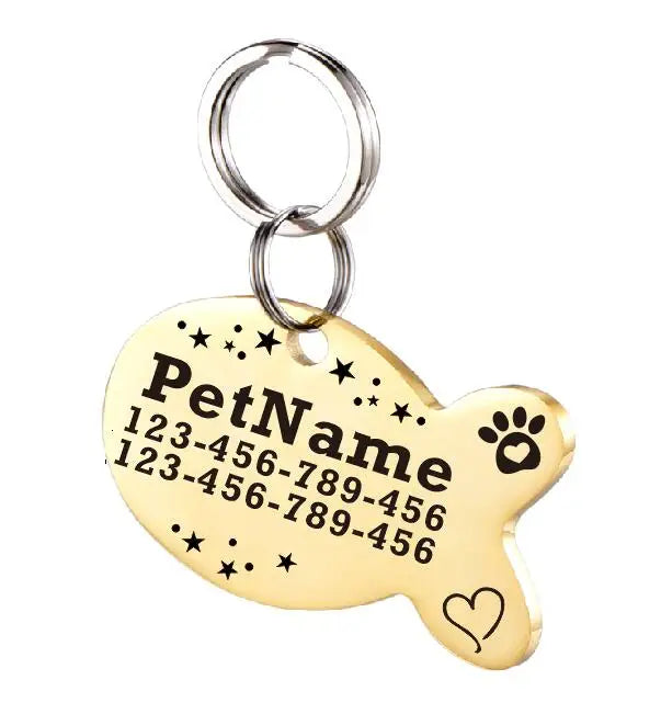 Customized Dog ID Tag Stainless Steel Pet - MyPetDollar.com