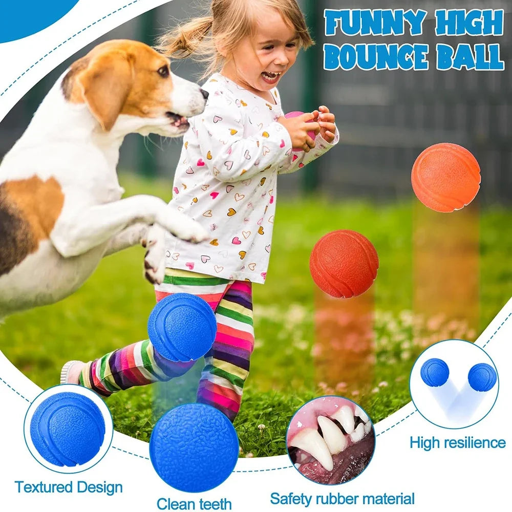 Pet Solid Elastic Toy Ball Cat/Dog Toy Ball - MyPetDollar.com