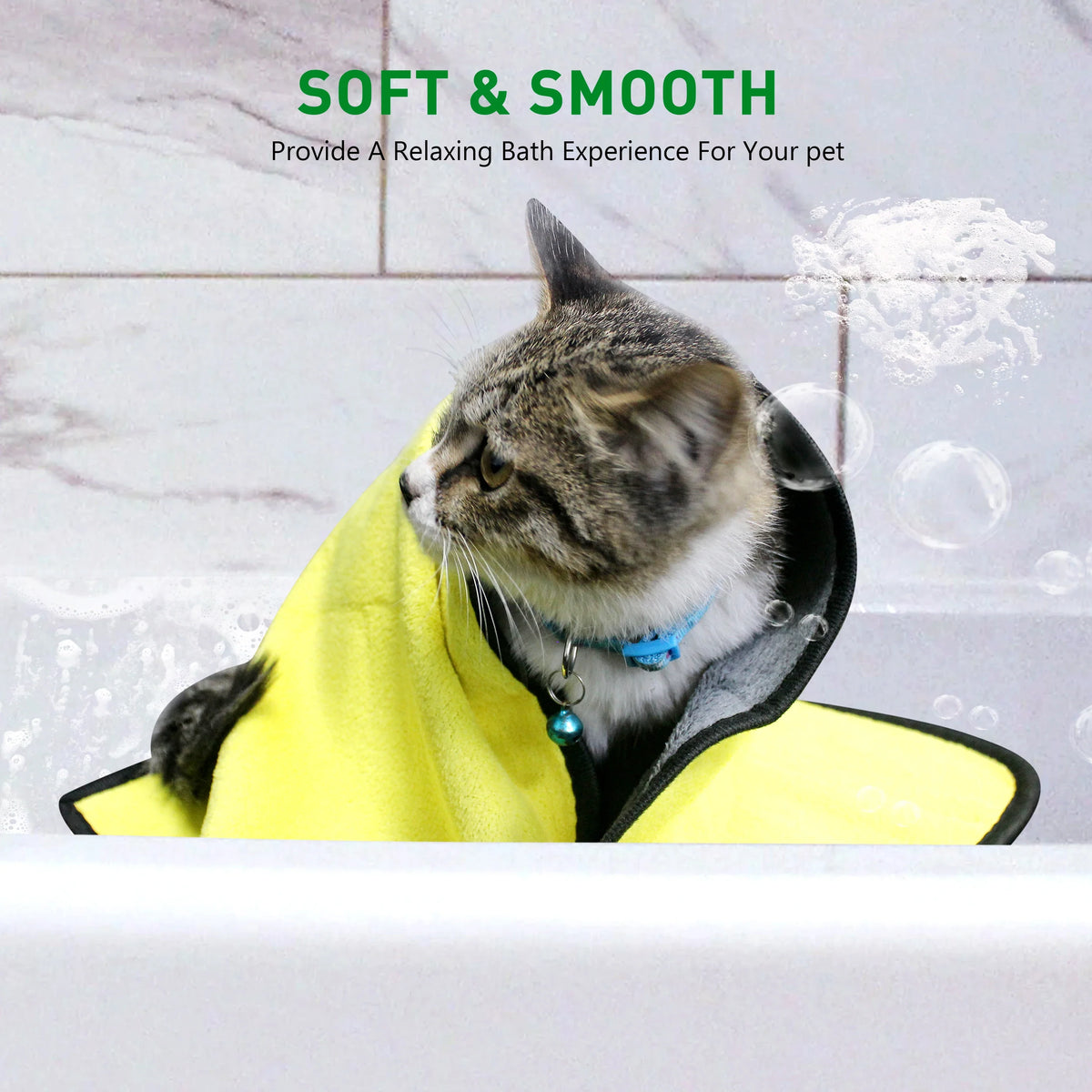 Quick-Drying Pet Towel Absorbent Pet Bath - MyPetDollar.com