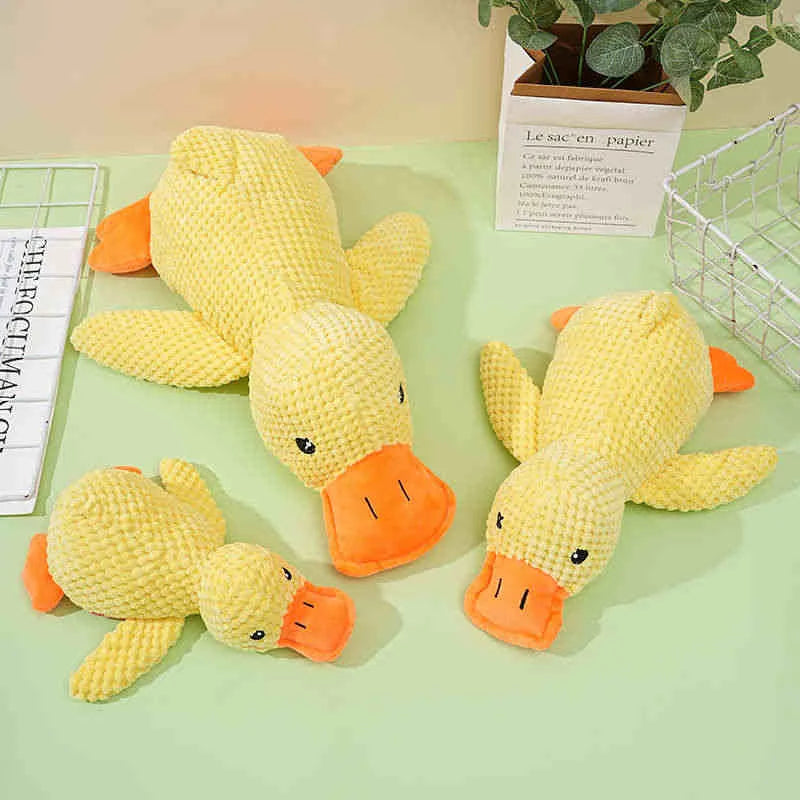 1 Things for Dogs Accessories Supplies Calming Duck Squeaky, Durable