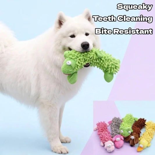 Squeaky Plush Dog Chew Toys Cute Animal - MyPetDollar.com