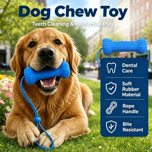 360° Dog Toothbrush Chew Toy Soft Rubber - MyPetDollar.com
