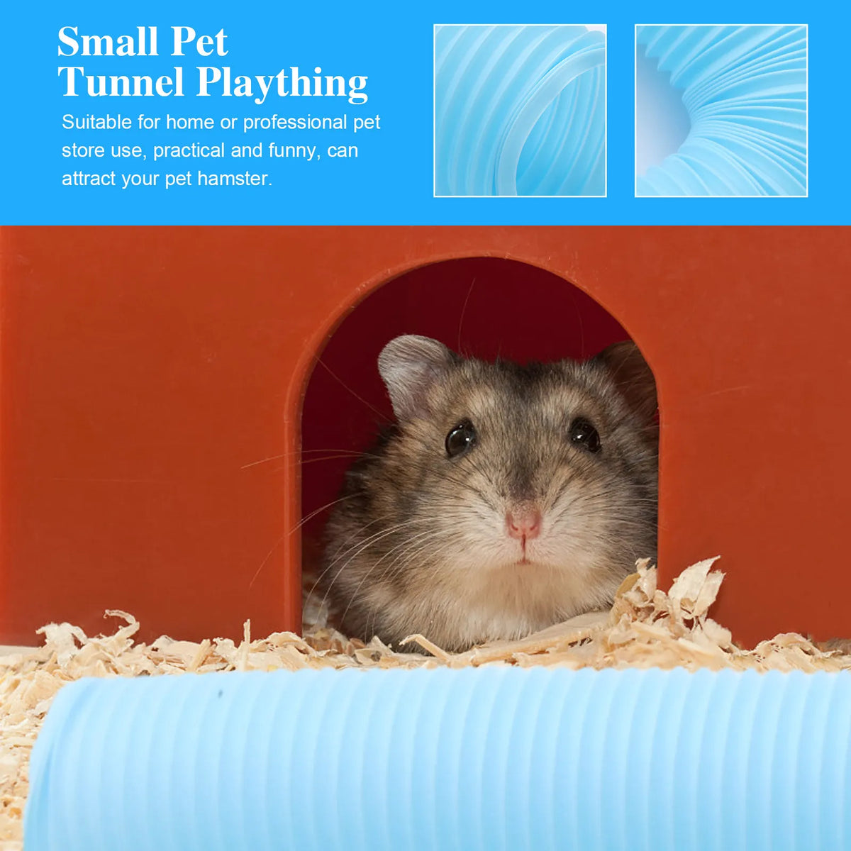 1Pcs Telescopic Style Hamster Tunnel Tent - MyPetDollar.com