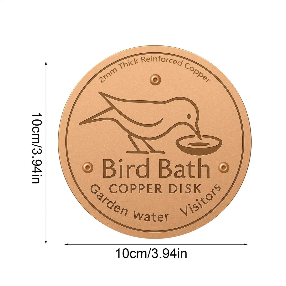 Pure Copper Bird Bath Purification Disc, - MyPetDollar.com