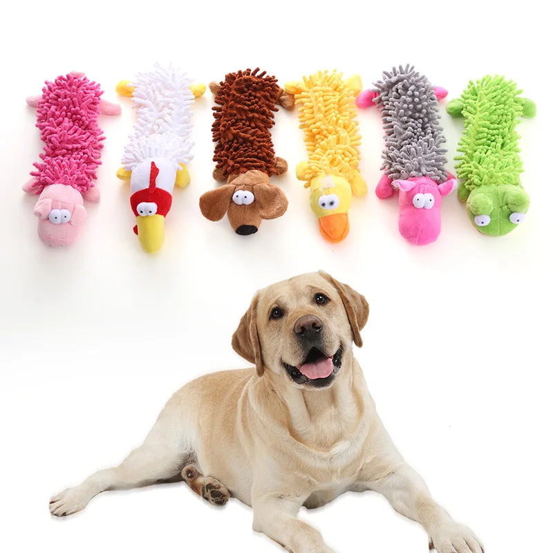 Squeaky Plush Dog Chew Toys Cute Animal - MyPetDollar.com