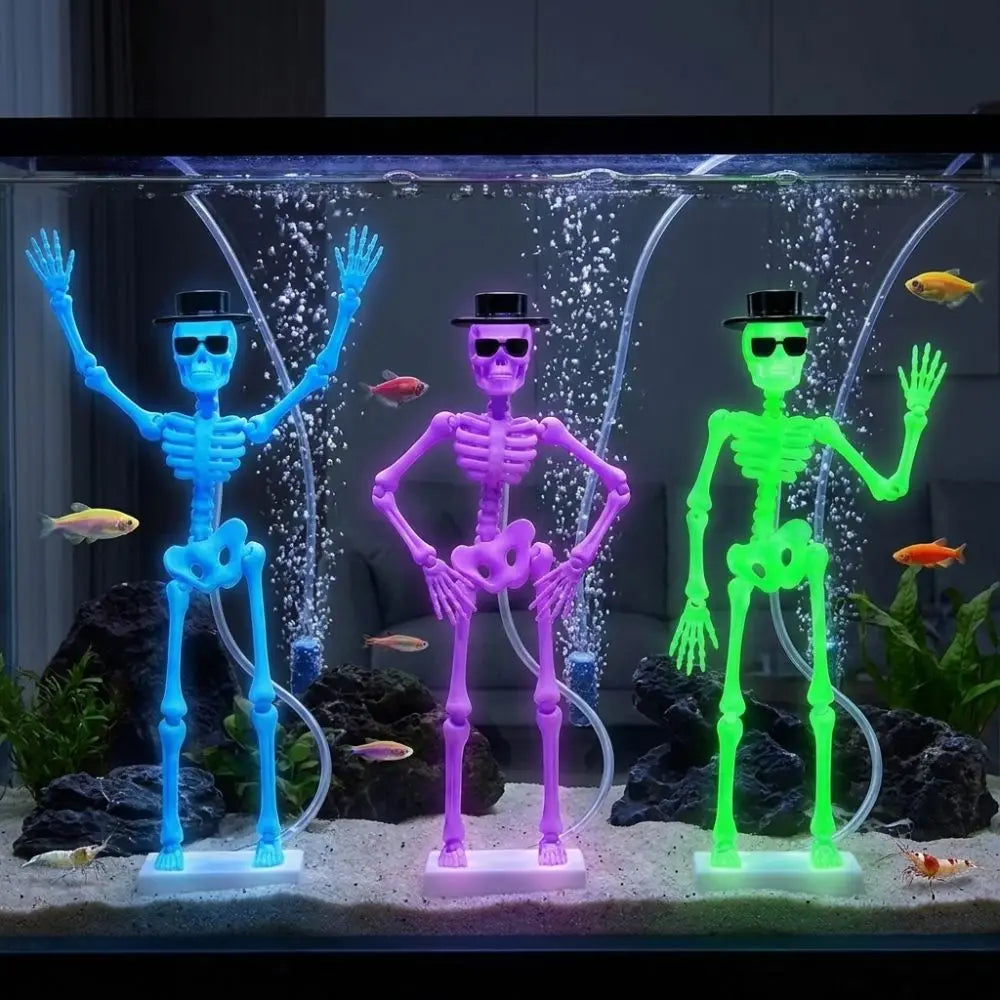 New 3D Printed Dancing Skeleton Aquarium - MyPetDollar.com