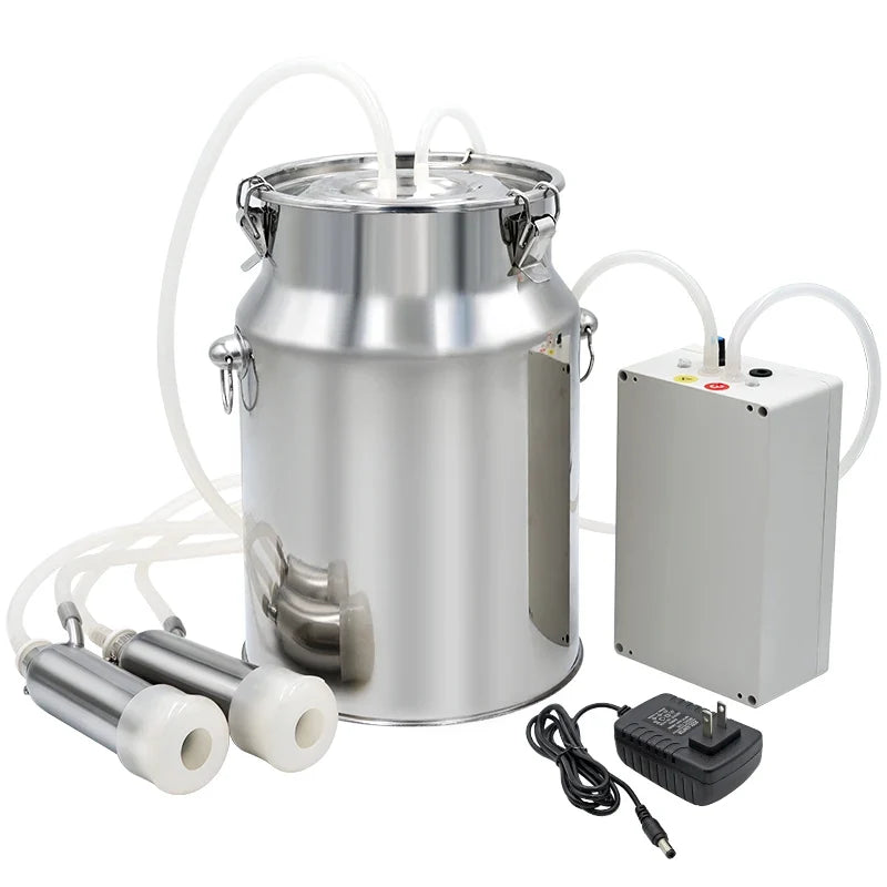 10l Cow Goat Milking Ma Electric Pulsating Machine, Stainless Steel