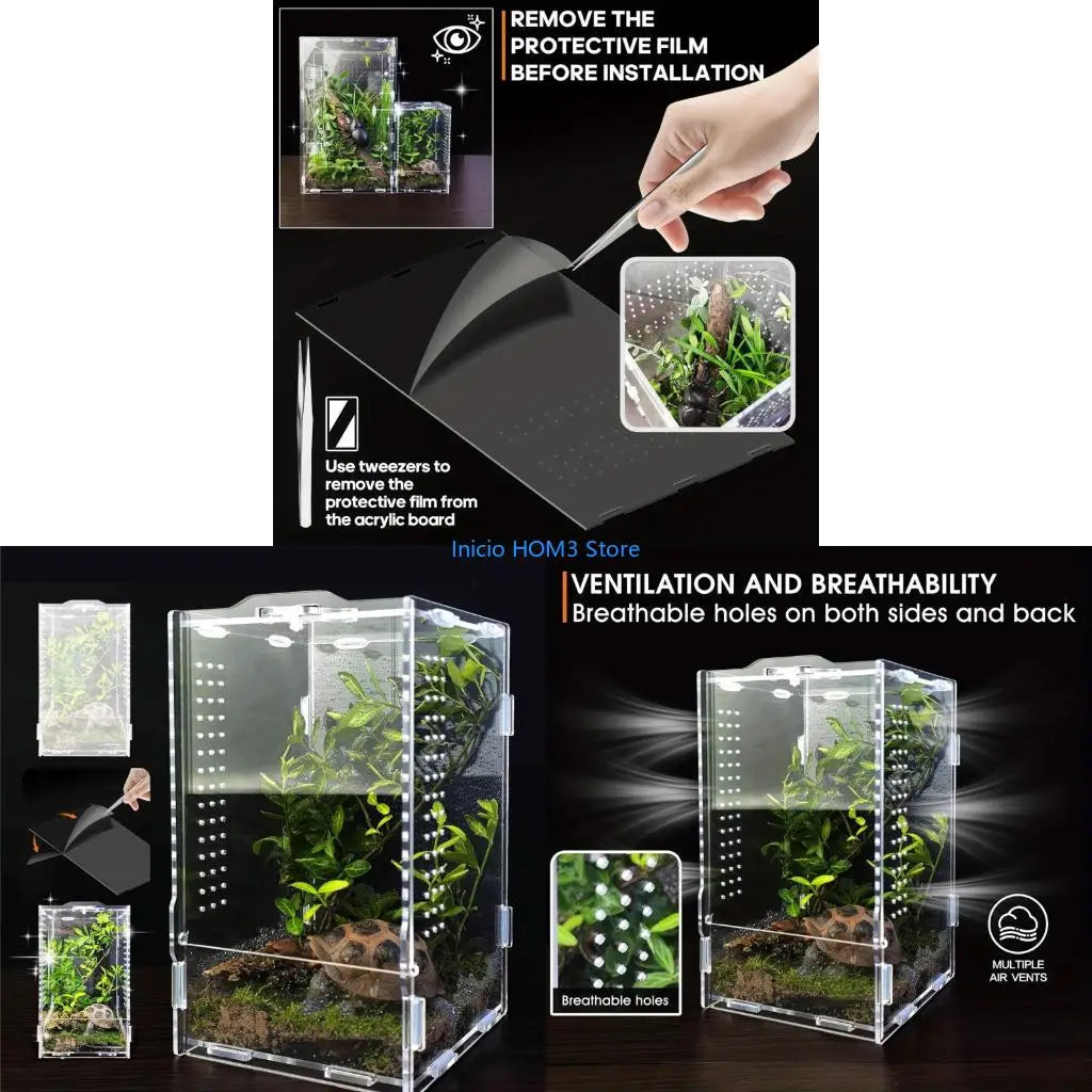 A5YD Acrylic Transparents Feeding Box - MyPetDollar.com