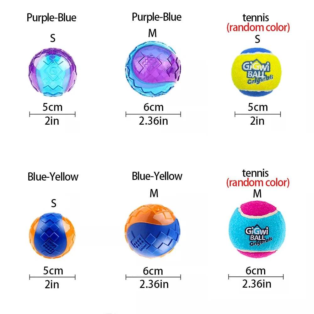 2pcs Pet Dog Squeaky Toys Ball Tennis Ball - MyPetDollar.com