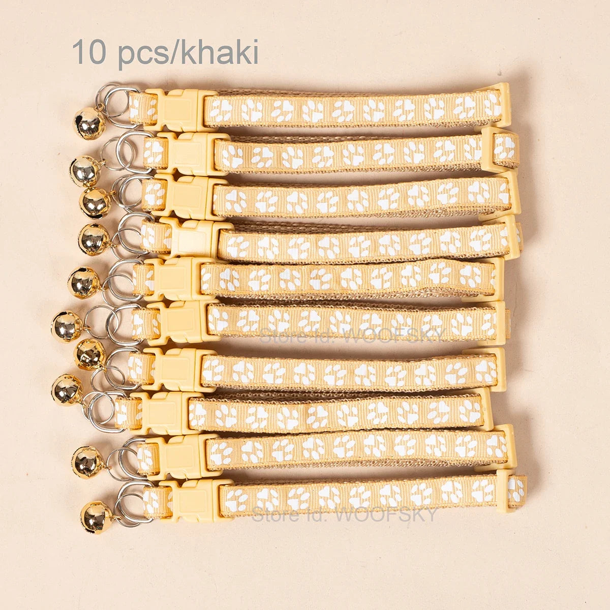 10pcs Colorful Pet Collars with Bell 23 - MyPetDollar.com