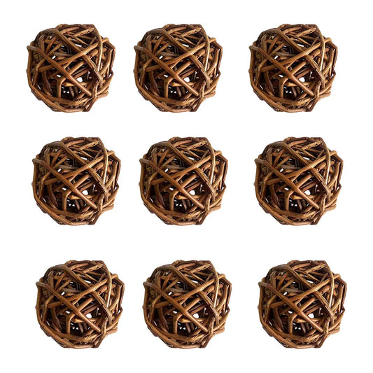 9pcs/set Guinea Pig Toy Natural Willow - MyPetDollar.com