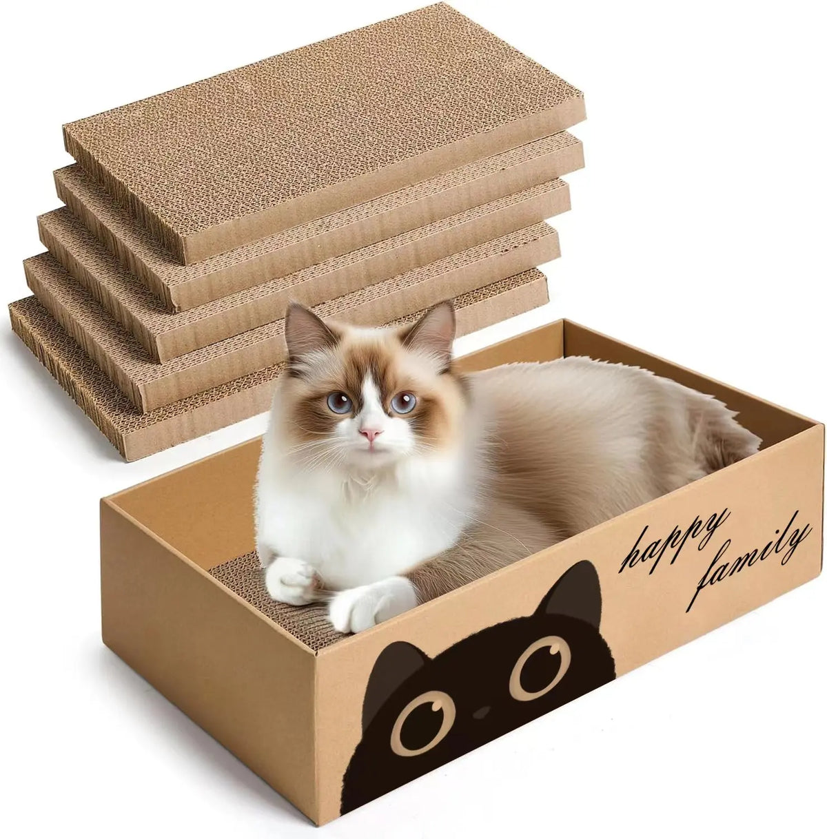 Durable Cardboard Cat Scratching Pad with - MyPetDollar.com