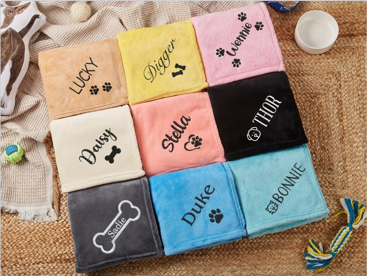 Personalized Dog Blanket Custom Blanket for - MyPetDollar.com