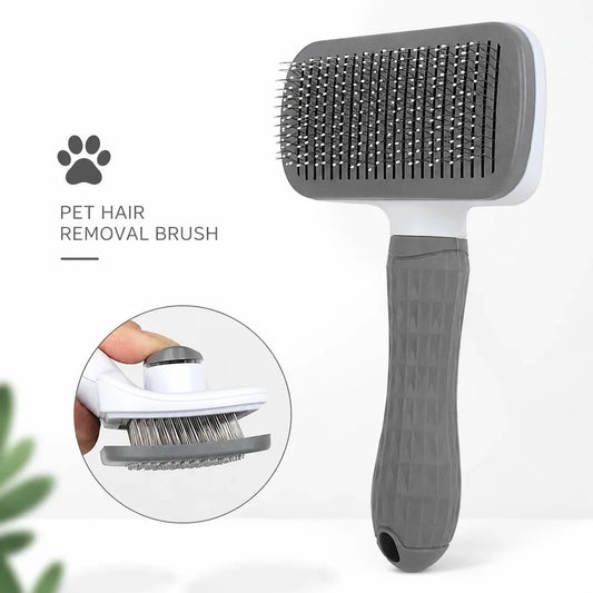 Pet Hair Remover Brush Self-Cleaning Slicker - MyPetDollar.com