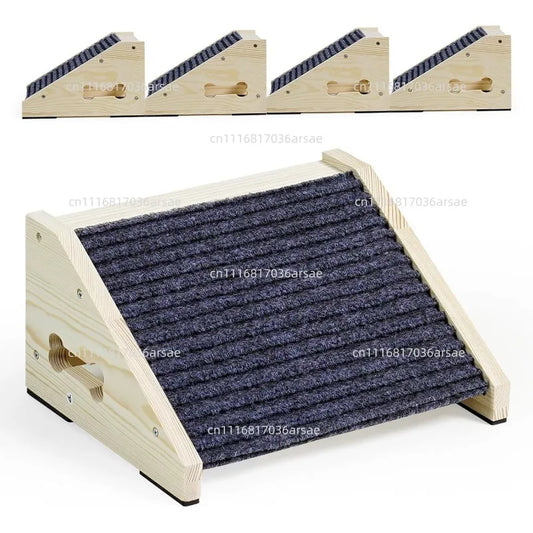 Wear-Resistant Wooden Pet Stairs Durable - MyPetDollar.com