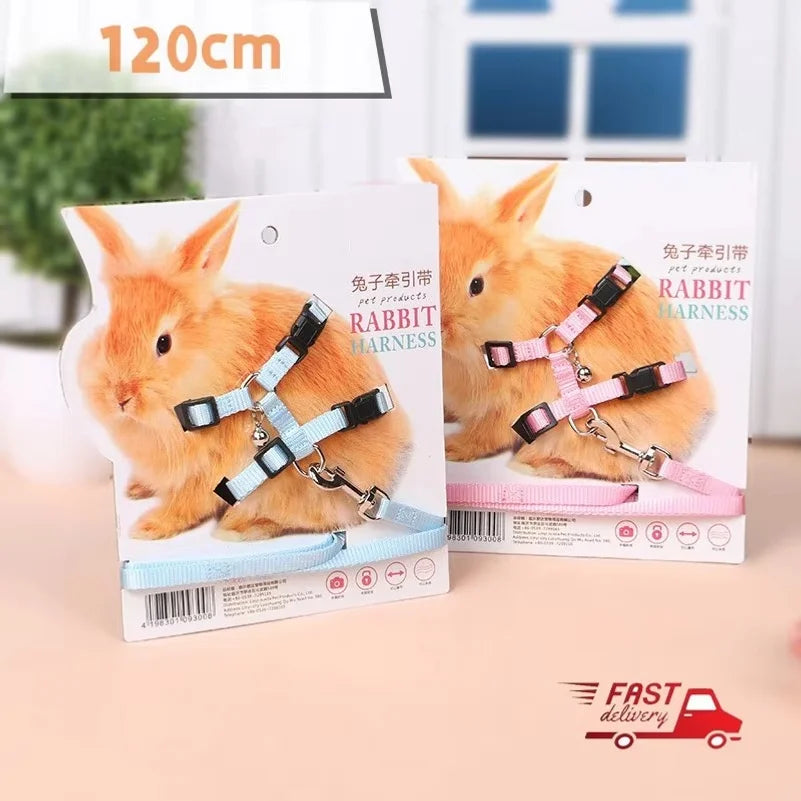 120CM Pet Rabbit Soft Harness Leash WIth - MyPetDollar.com