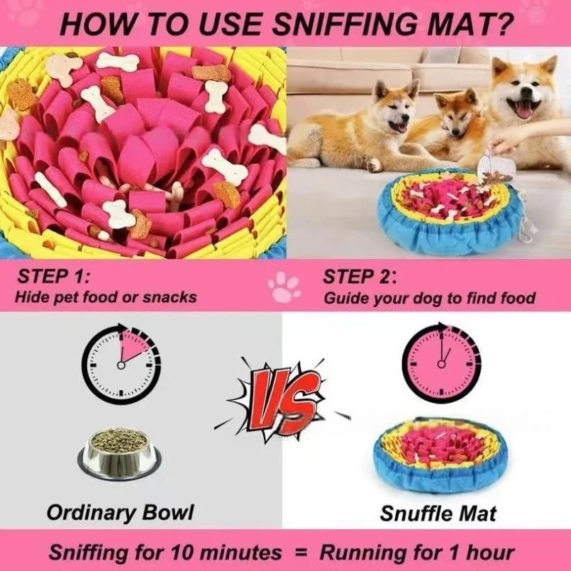 New Pet Sniffing Pad Flower-shaped Slow Food - MyPetDollar.com