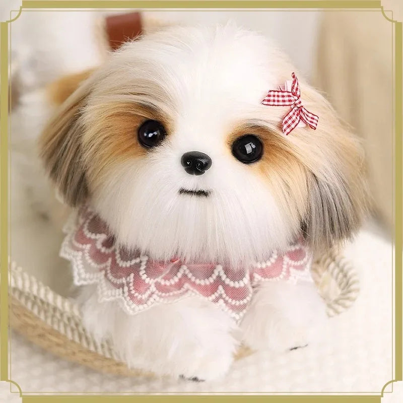 Lifelike Simulation Shih Tzu Stuffed Animal - MyPetDollar.com