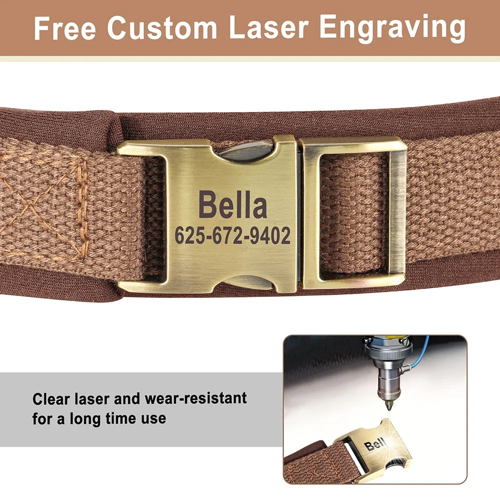 Personalized Nylon Dog Collar Adjustable Dog - MyPetDollar.com