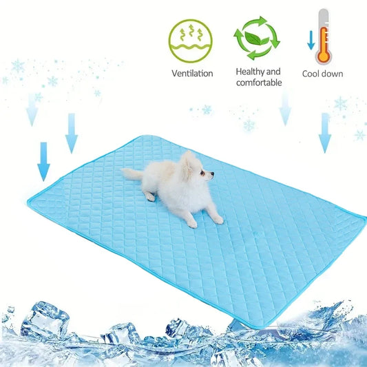 Washable Dog Cooling Mat Ice Silk Pet Self - MyPetDollar.com