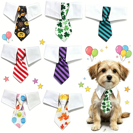 Cat Dog Tie with Collar Adjustable Puppy - MyPetDollar.com