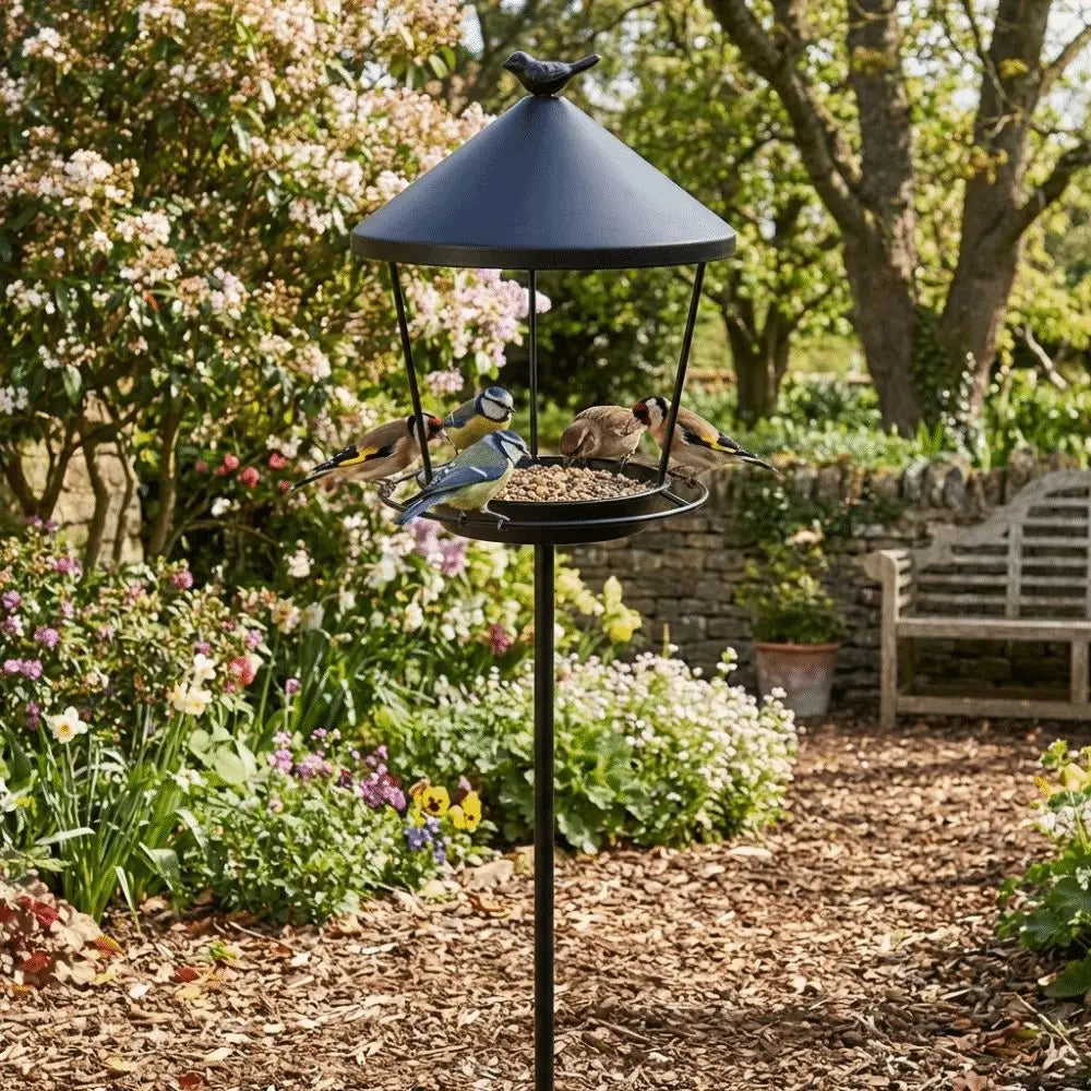 Weatherproof Standing Bird Feeder Spill - MyPetDollar.com