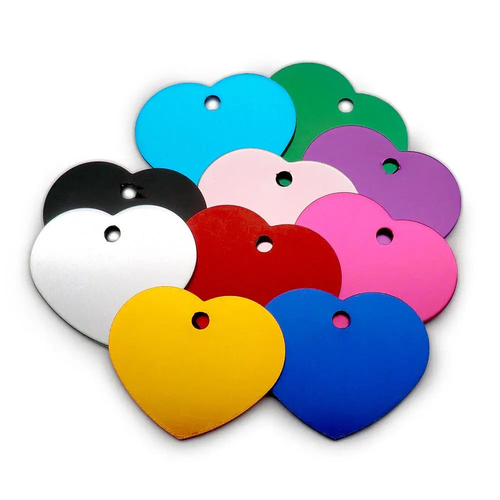 Random Mix 100pcs Aluminum Blank ID Tag - MyPetDollar.com
